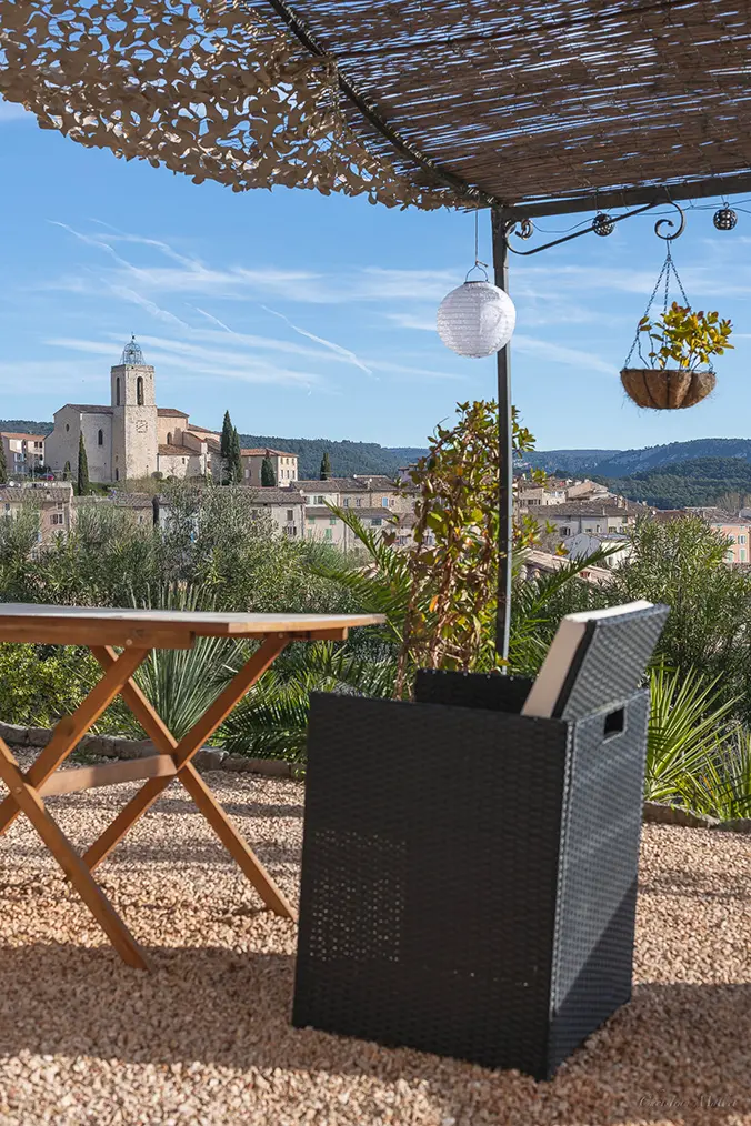 Dining table, relaxing on the terrace of l'Escale Provencale